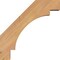 Ekena Millwork 3 1/2"W x 16"D x 16"H Merced Smooth Knee Brace, Western Red Cedar BRC04X16X16MRC00SWR - alternate 4